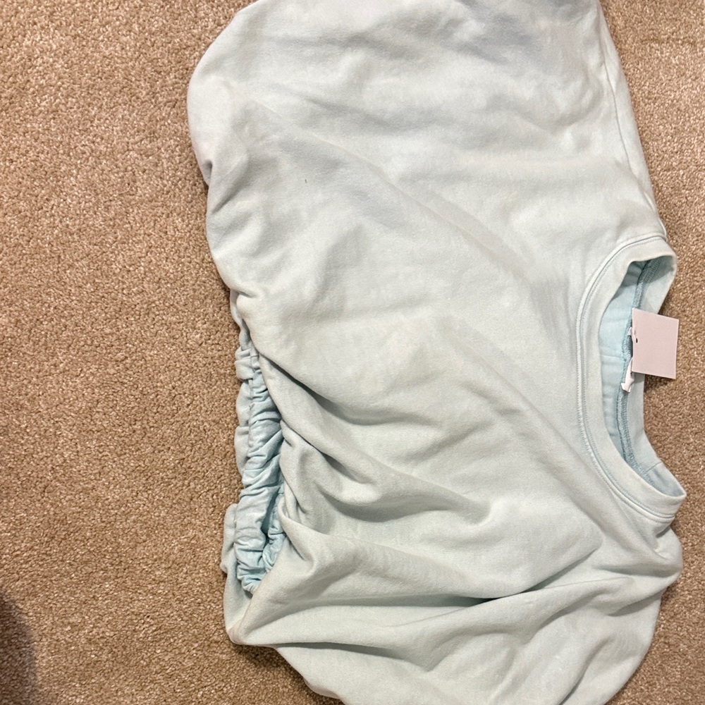 Light Blue Women's Crop Top